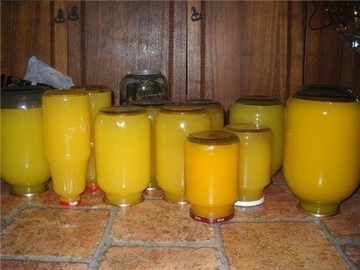 Тыквенный сок с апельсином на зиму